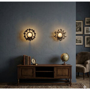 Vintage Whimsical Celestial Partylite Wall Sconces Sun & Moon Candle Holders